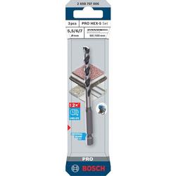 Bosch PRO HEX-5 Bohrer-Set, 5,5x100, 6x100, 7x100mm, 3-tlg. Nr. 2608707006
