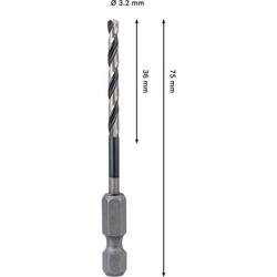 Bosch PRO Metal HSS-G Impact Spiralbohrer, 3,2x36x75mm Nr. 2608577567