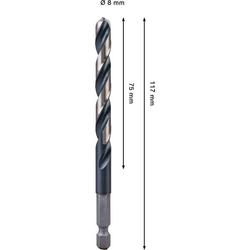 Bosch PRO Metal HSS-G Impact Spiralbohrer, 8x75x117mm Nr. 2608577580