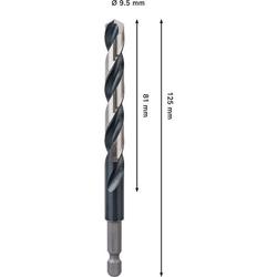 Bosch PRO Metal HSS-G Impact Spiralbohrer, 9,5x81x125mm Nr. 2608577583