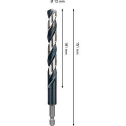 Bosch PRO Metal HSS-G Impact Spiralbohrer, 12x101x151mm Nr. 2608577586