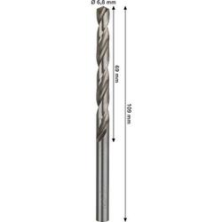 Bosch PRO Metal HSS-G Spiralbohrer, 6,8x69x109mm Nr. 2608577652