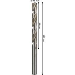 Bosch PRO Metal HSS-G Spiralbohrer, 9,5x81x125mm Nr. 2608577659