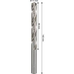 Bosch PRO Metal HSS-G Spiralbohrer, 11x94x142mm Nr. 2608577662
