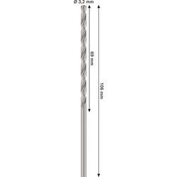 Bosch PRO Metal HSS-G Spiralbohrer, 3,2x69x106mm Nr. 2608577682