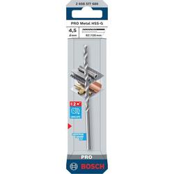 Bosch PRO Metal HSS-G Spiralbohrer, 4,5x82x126mm Nr. 2608577686