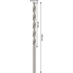 Bosch PRO Metal HSS-G Spiralbohrer, 5,5x91x139mm Nr. 2608577689