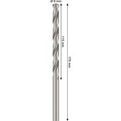 Bosch PRO Metal HSS-G Spiralbohrer, 9x115x175mm Nr. 2608577694