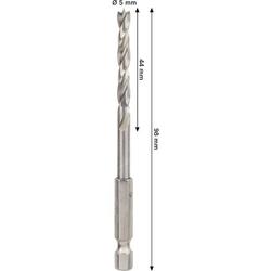 Bosch PRO Wood HSS-Holzspiralbohrer, 5x44x98mm Nr. 2608577702