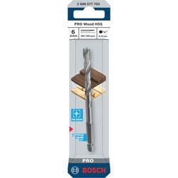 Bosch PRO Wood HSS-Holzspiralbohrer, 6x49x105mm Nr. 2608577703