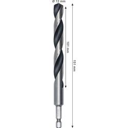 Bosch Metal HSS Spiralbohrer, 12x101x151mm, HEX 1/4\