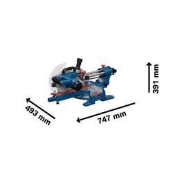 Bosch GCM305-216S Kapp- und Gehrungssäge mit Staubbeutel Nr. 0601B61000