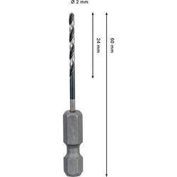 Bosch PRO Metal HSS-G Schlagspiralbohrer 2mm Nr. 2608577564