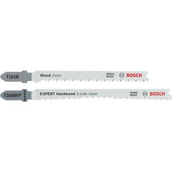 Bosch Stichsägeblätter T101B und T308BFP für sauberes Schneiden von Holz und Hartholz (25+1 Stück) Nr. 2608665462