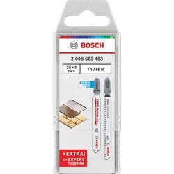 Bosch Stichsägeblätter T101BR und T128BHM für sauberes Schneiden von Holz und Laminat (25+1 Stück) Nr. 2608665463