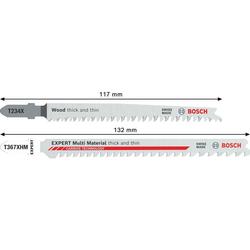 Bosch Stichsägeblätter T234X und T367XHM für Holz und verschiedene Materialien (25+1 Stück) Nr. 2608665464
