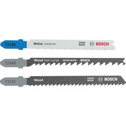 Bosch Stichsägeblatt-Set für Holz und Metall, 3-teilig Nr. 2607012076