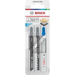 Bosch Stichsägeblatt-Set für Holz und Metall, 3-teilig Nr. 2607012076
