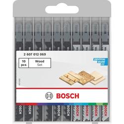 Bosch Stichsägeblatt-Set für Holz, 10-teilig für saubere und schnelle Schnitte Nr. 2607012069