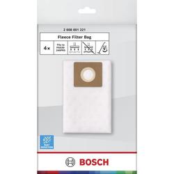 Bosch Vlies-Staubsaugerbeutel rechteckig mit Kunststoffkragen (4er-Pack) Nr. 2608001221