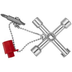 Knipex Schaltschrankschlüssel für gängige Schränke und Absperrsysteme 76 mm Nr. 00 11 03