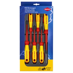 Knipex VDE Schraubendreher-Paket Schlitz / Phillips PH® / Pozidriv PZ® (SB-Karte/Blister) Nr. 00 20 12 V04