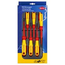 Knipex VDE Schraubendreher-Paket PlusMinus / Schlitz (SB-Karte/Blister) Nr. 00 20 12 V05