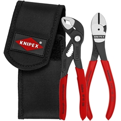 Knipex Mini-Zangenset in Werkzeuggürteltasche 2-teilig (SB-Karte/Blister) Nr. 00 20 72 V02