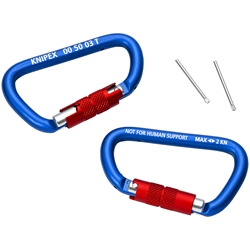 Knipex Materialkarabiner 2 Stück (SB-Karte/Blister) Nr. 00 50 03 T BK