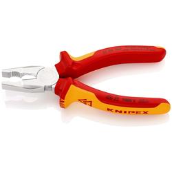Knipex Kombizange Chrom-Vanadin isoliert mit Mehrkomponenten-Hüllen, VDE-geprüft verchromt 160 mm Nr. 01 06 160