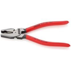 Knipex Kraft-Kombizange mit Kunststoff überzogen schwarz atramentiert 180 mm Nr. 02 01 180
