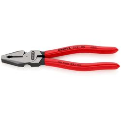 Knipex Kraft-Kombizange mit Kunststoff überzogen schwarz atramentiert 200 mm (SB-Karte/Blister) Nr. 02 01 200 SB