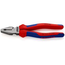 Knipex Kraft-Kombizange mit Mehrkomponenten-Hüllen schwarz atramentiert 200 mm (SB-Karte/Blister) Nr. 02 02 200 SB