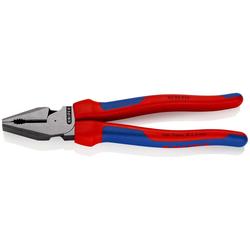 Knipex Kraft-Kombizange mit Mehrkomponenten-Hüllen schwarz atramentiert 225 mm (SB-Karte/Blister) Nr. 02 02 225 SB