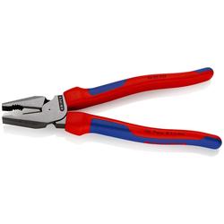 Knipex Kraft-Kombizange mit Mehrkomponenten-Hüllen schwarz atramentiert 225 mm Nr. 02 02 225