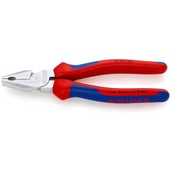 Knipex Kraft-Kombizange mit Mehrkomponenten-Hüllen verchromt 180 mm Nr. 02 05 180