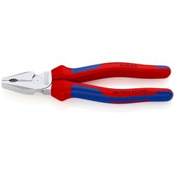 Knipex Kraft-Kombizange mit Mehrkomponenten-Hüllen verchromt 200 mm Nr. 02 05 200