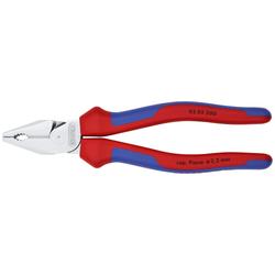 Knipex Kraft-Kombizange mit Mehrkomponenten-Hüllen verchromt 200 mm Nr. 02 05 200