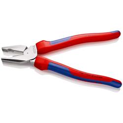 Knipex Kraft-Kombizange mit Mehrkomponenten-Hüllen verchromt 225 mm Nr. 02 05 225