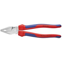 Knipex Kraft-Kombizange mit Mehrkomponenten-Hüllen verchromt 225 mm Nr. 02 05 225