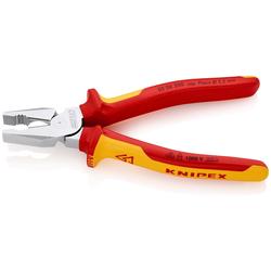 Knipex Kraft-Kombizange isoliert mit Mehrkomponenten-Hüllen, VDE-geprüft verchromt 200 mm Nr. 02 06 200