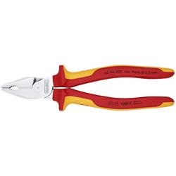 Knipex Kraft-Kombizange isoliert mit Mehrkomponenten-Hüllen, VDE-geprüft verchromt 200 mm Nr. 02 06 200