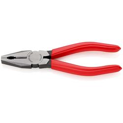 Knipex Kombizange mit Kunststoff überzogen schwarz atramentiert 160 mm (SB-Karte/Blister) Nr. 03 01 160 SB