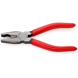 Knipex Kombizange mit Kunststoff überzogen schwarz atramentiert 160 mm (SB-Karte/Blister) Nr. 03 01 160 SB