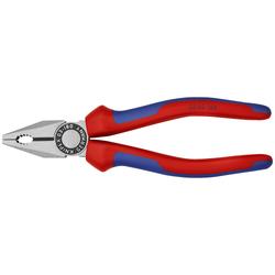 Knipex Kombizange mit Mehrkomponenten-Hüllen schwarz atramentiert 180 mm (SB-Karte/Blister) Nr. 03 02 180 SB