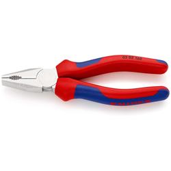 Knipex Kombizange mit Mehrkomponenten-Hüllen verchromt 160 mm (SB-Karte/Blister) Nr. 03 05 160 SB