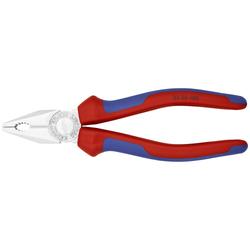 Knipex Kombizange mit Mehrkomponenten-Hüllen verchromt 180 mm (SB-Karte/Blister) Nr. 03 05 180 SB
