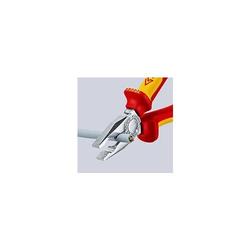 Knipex Kombizange isoliert mit Mehrkomponenten-Hüllen, VDE-geprüft verchromt 180 mm (SB-Karte/Blister) Nr. 03 06 180 SB