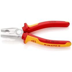 Knipex Kombizange isoliert mit Mehrkomponenten-Hüllen, VDE-geprüft verchromt 200 mm (SB-Karte/Blister) Nr. 03 06 200 SB