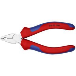 Knipex Mini-Kombizange mit Mehrkomponenten-Hüllen verchromt 110 mm Nr. 08 05 110